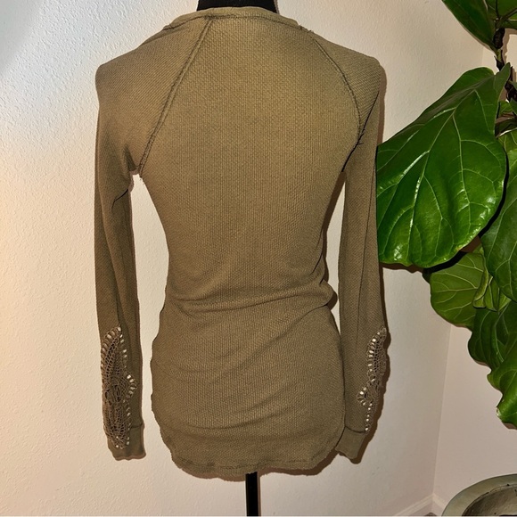 Free People Olive Long Sleeve Top - Picture 6 of 15